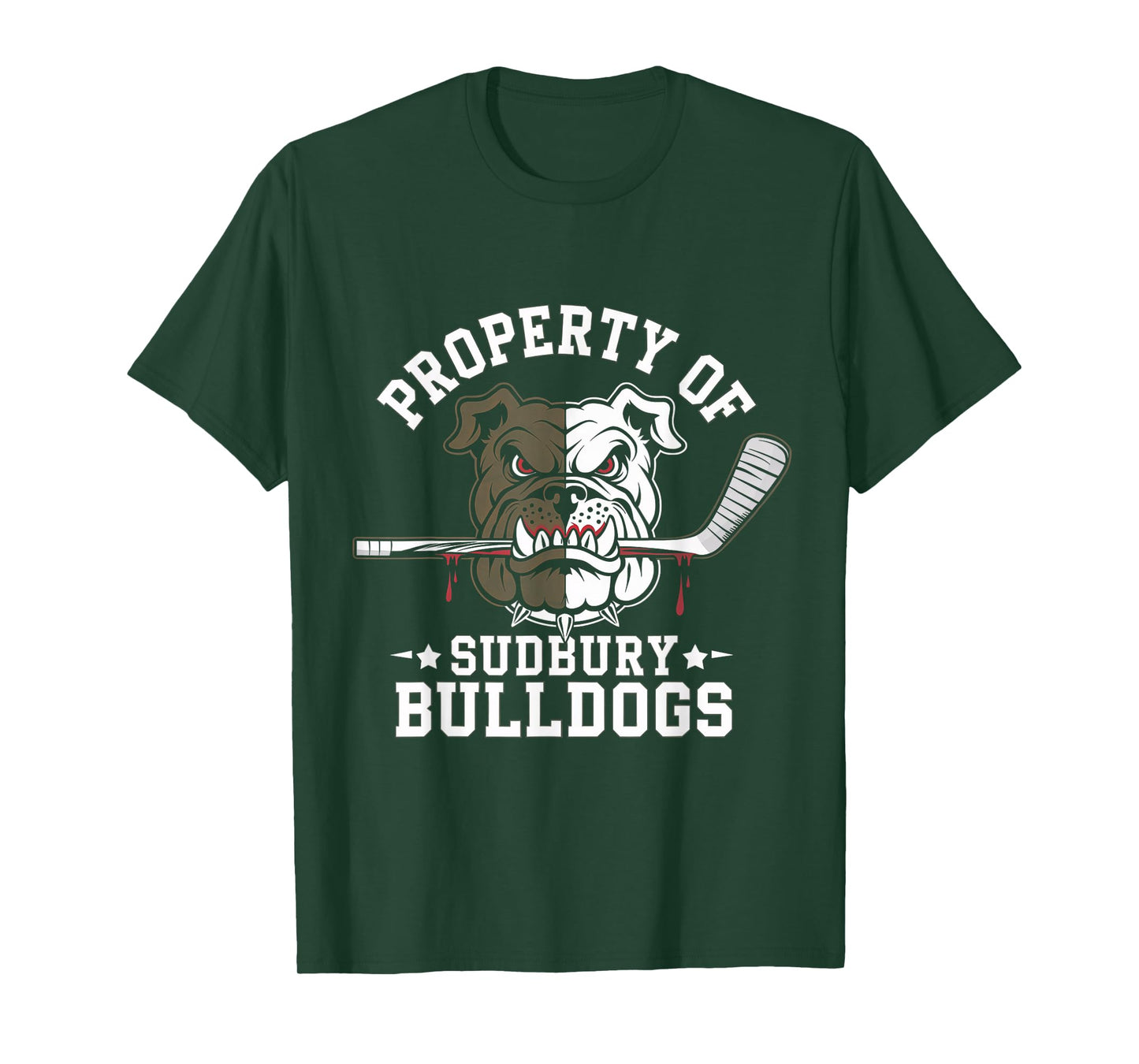 Property of Sudbury Bulldog Funny Hockey Dog Lover Funs T-Shirt