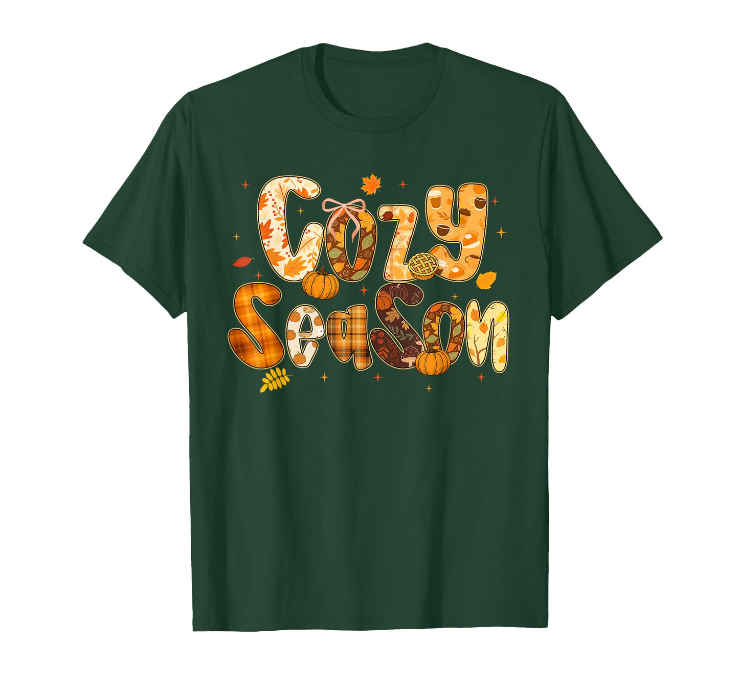 Cozy Season Preppy Fall Vibes for Men Women Kids T-Shirt