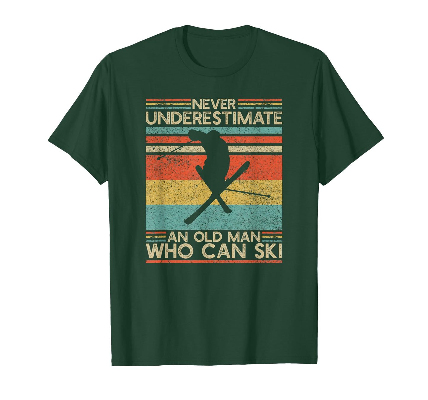Old Man Who Can Ski | Skiing Dad | Skier | Ski Grandpa T-Shirt