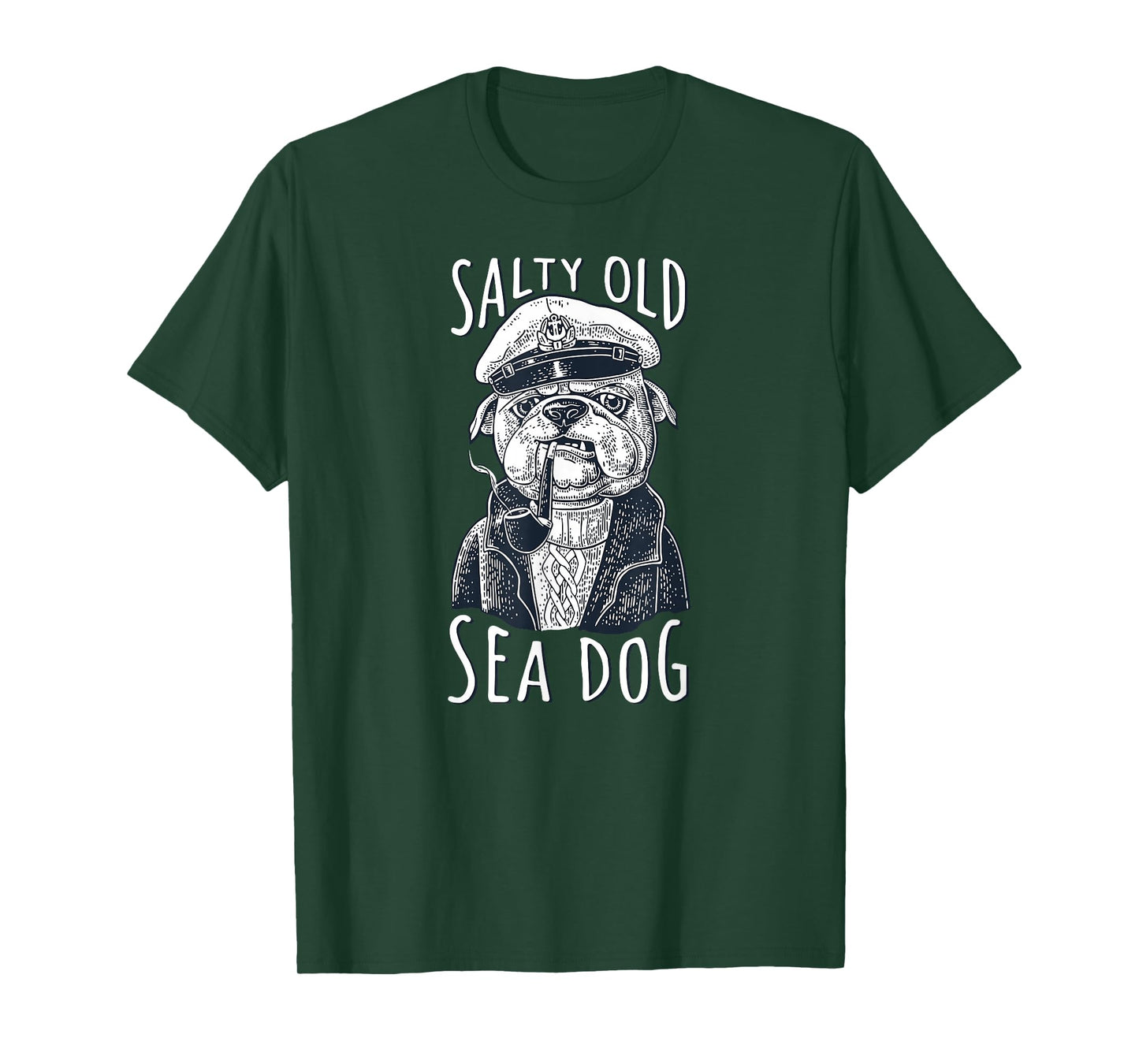 Maritime Dog Salty Old Sea Dog Capitain Nautical T-Shirt