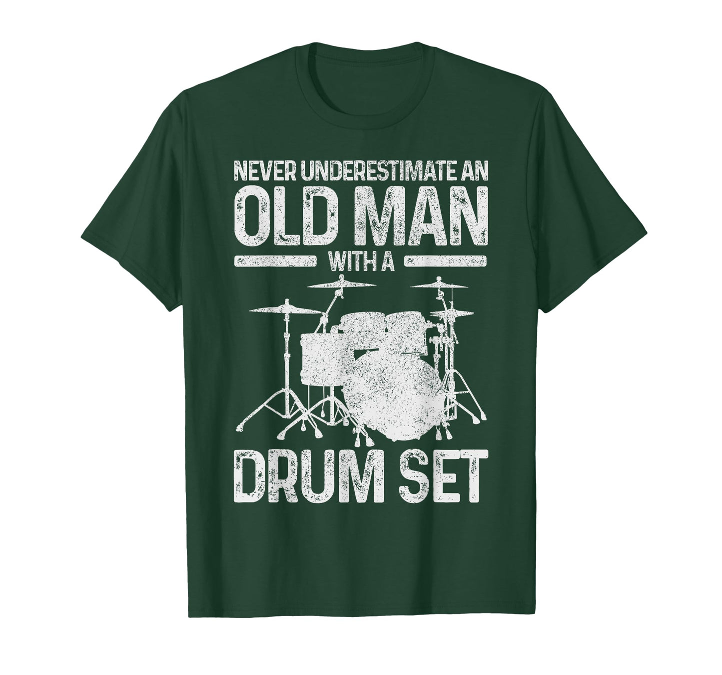 Drummer Drum Kit Vintage Drummer Funny Gift T-Shirt
