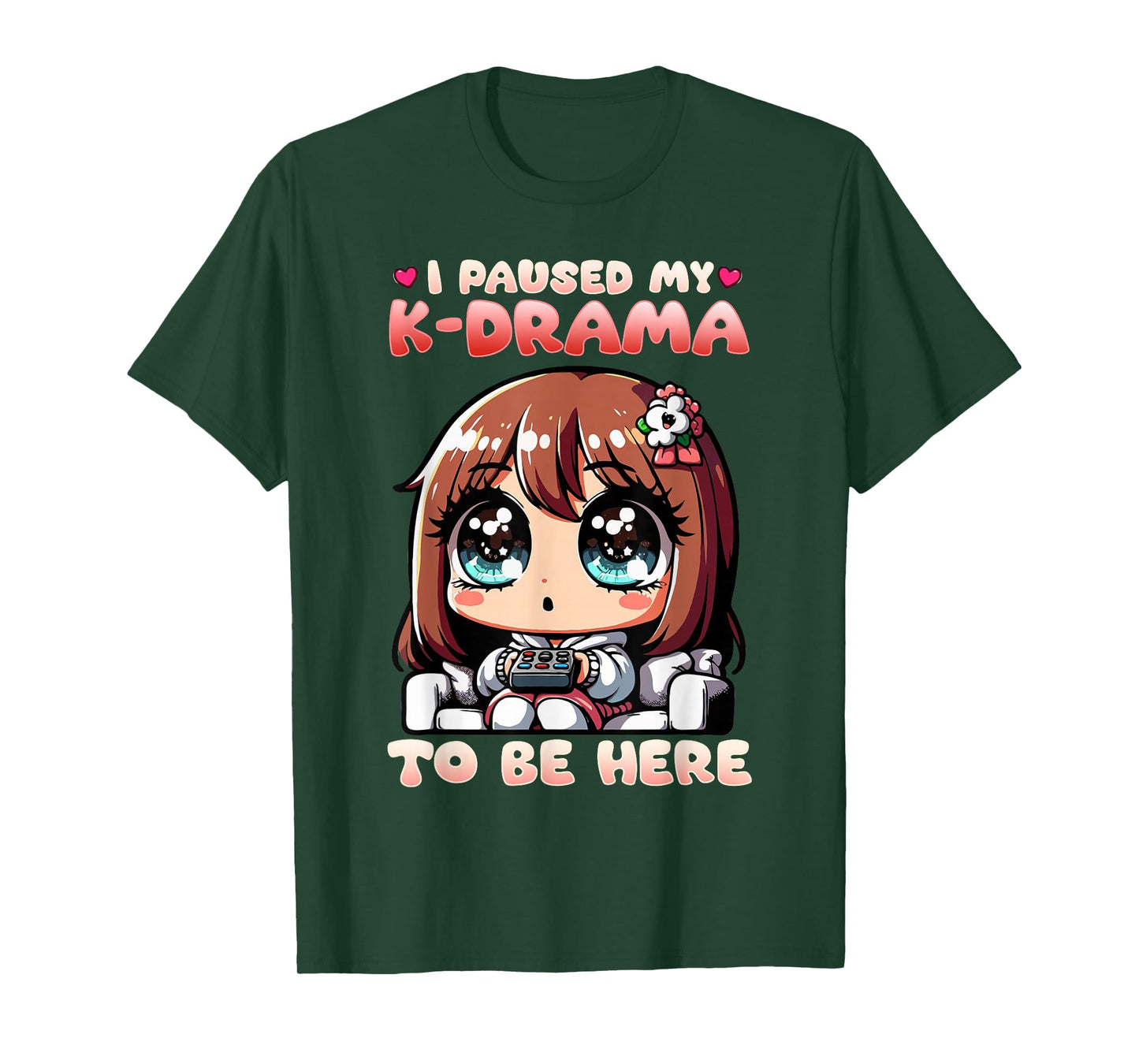 I Paused My K-Drama To Be Here I Finger Heart I Korean Music T-Shirt