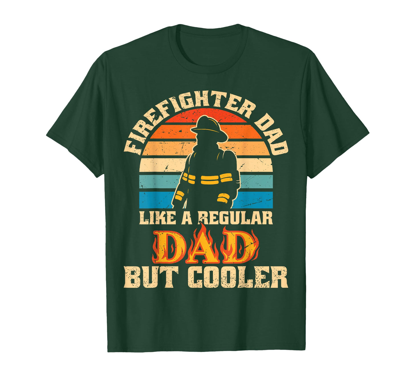 Firefighter Dad Fire Truck Firemen Fire Rescuer T-Shirt
