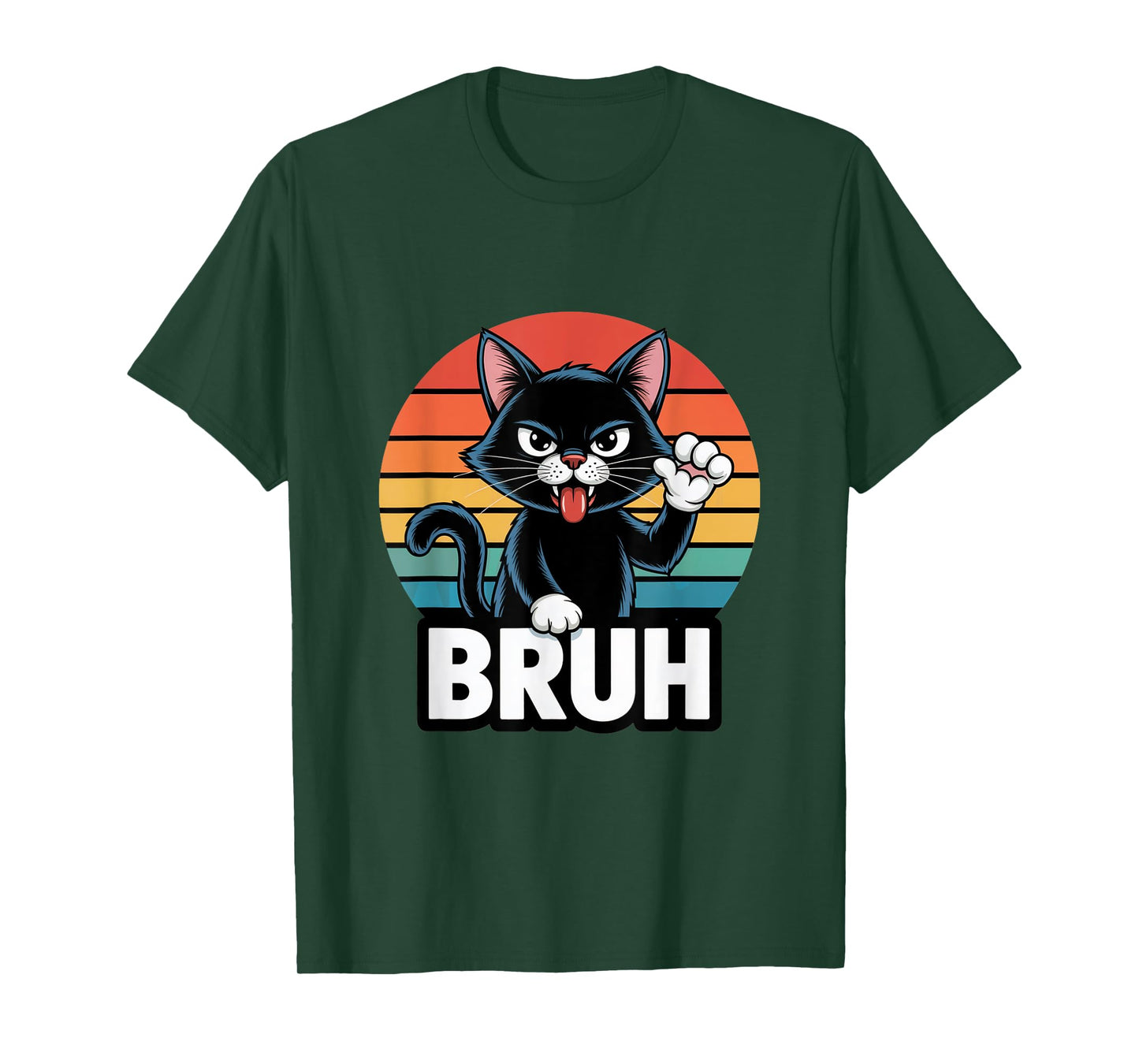Bruh Cat Funny Meme for Boys, Girls & Teens T-Shirt