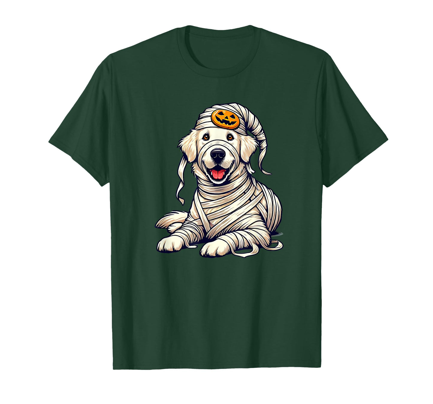 Halloween English Cream Golden Retriever Dog Cute Puppy T-Shirt