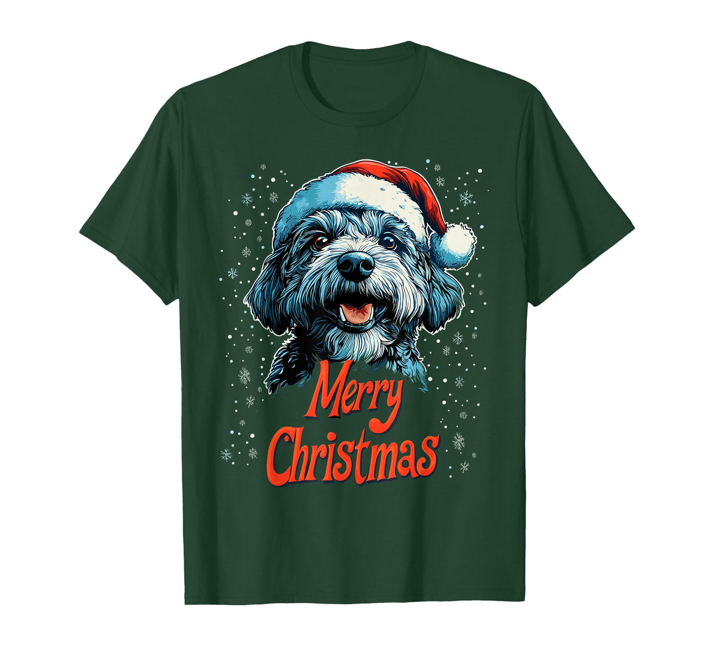 Funny Doodle Santa Merry Christmas Goldendoodle Lover Pajama T-Shirt