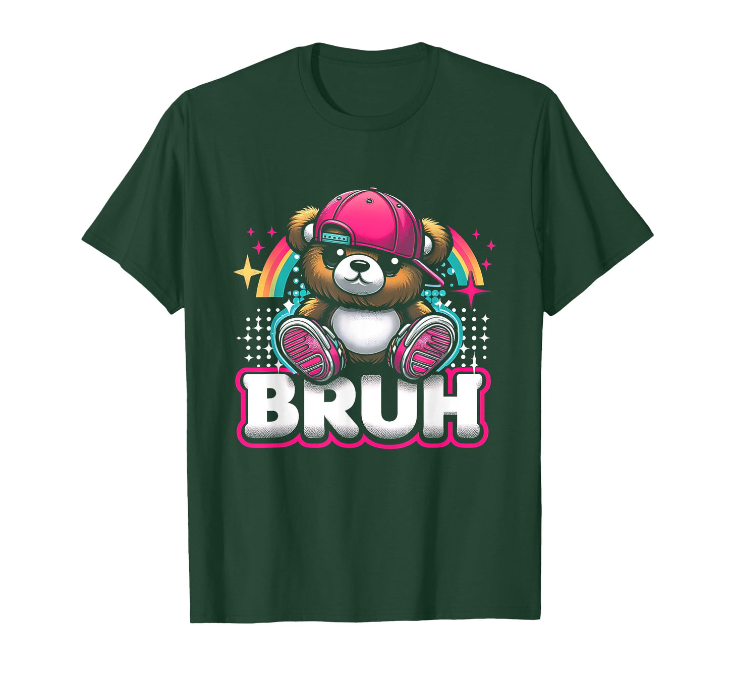 Hip Hop Teddy Bear Bruh Meme Saying Teen Humor T-Shirt