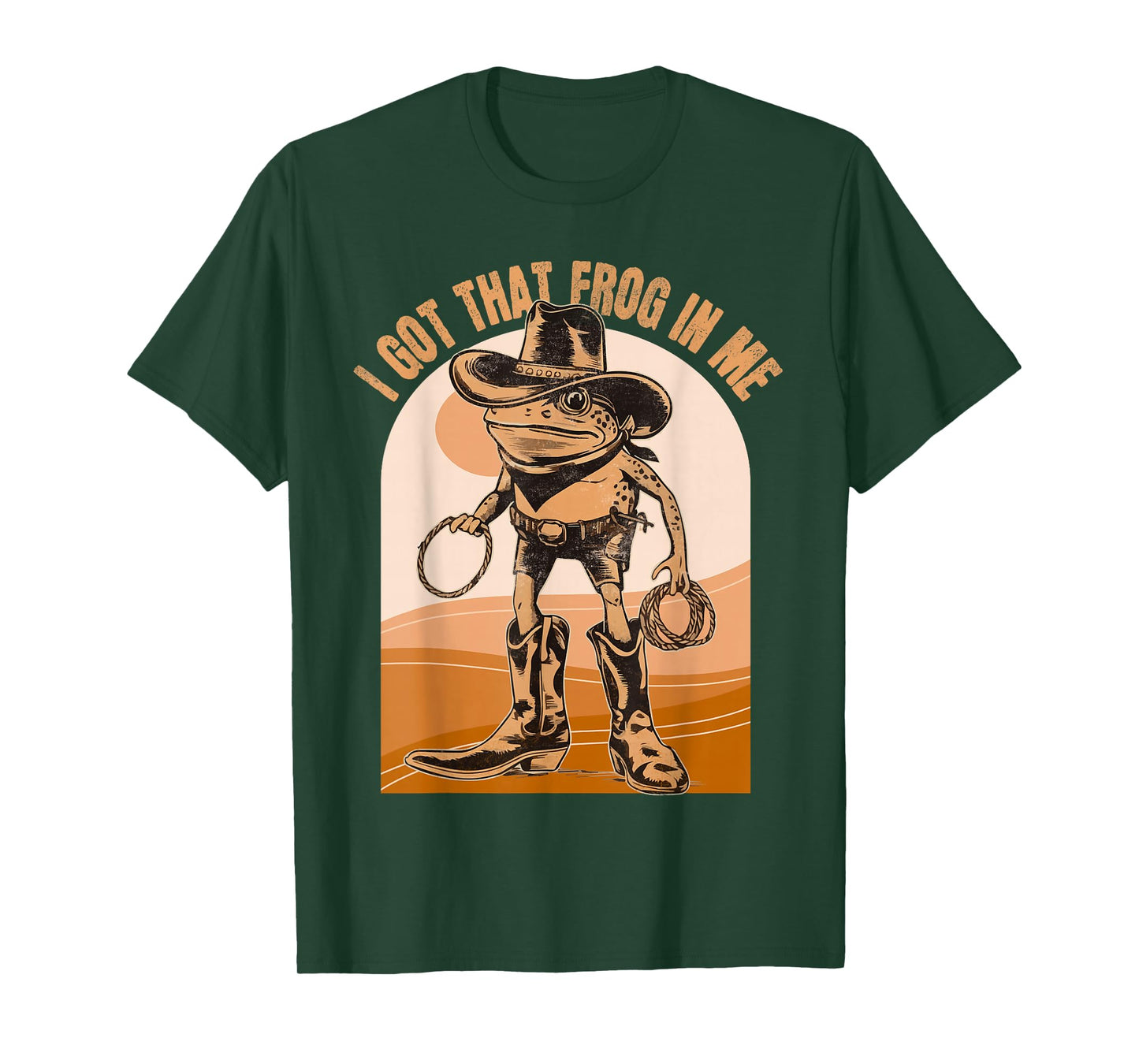 I Got That Frog in Me Meme Cowboy Funny Frog T-Shirt
