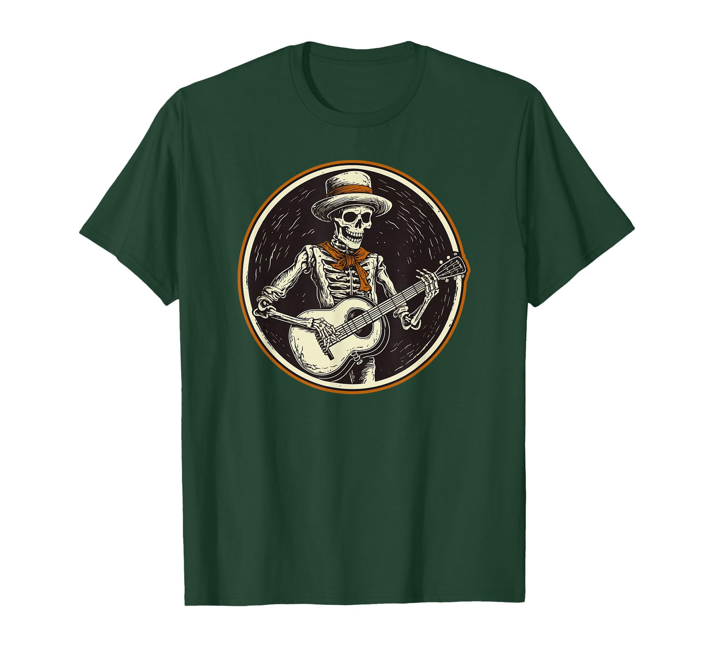 skeleton playing banjo Funny Bluegrass Style T-Shirt