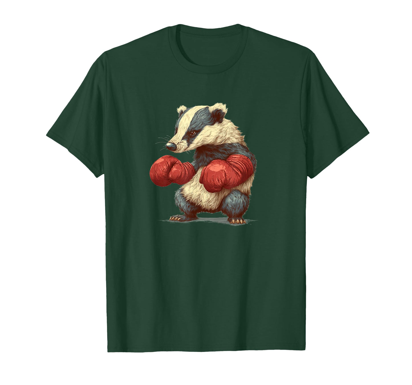 Cool Badger with Boxing Gloves Costume for Adults and Kids T-Shirt