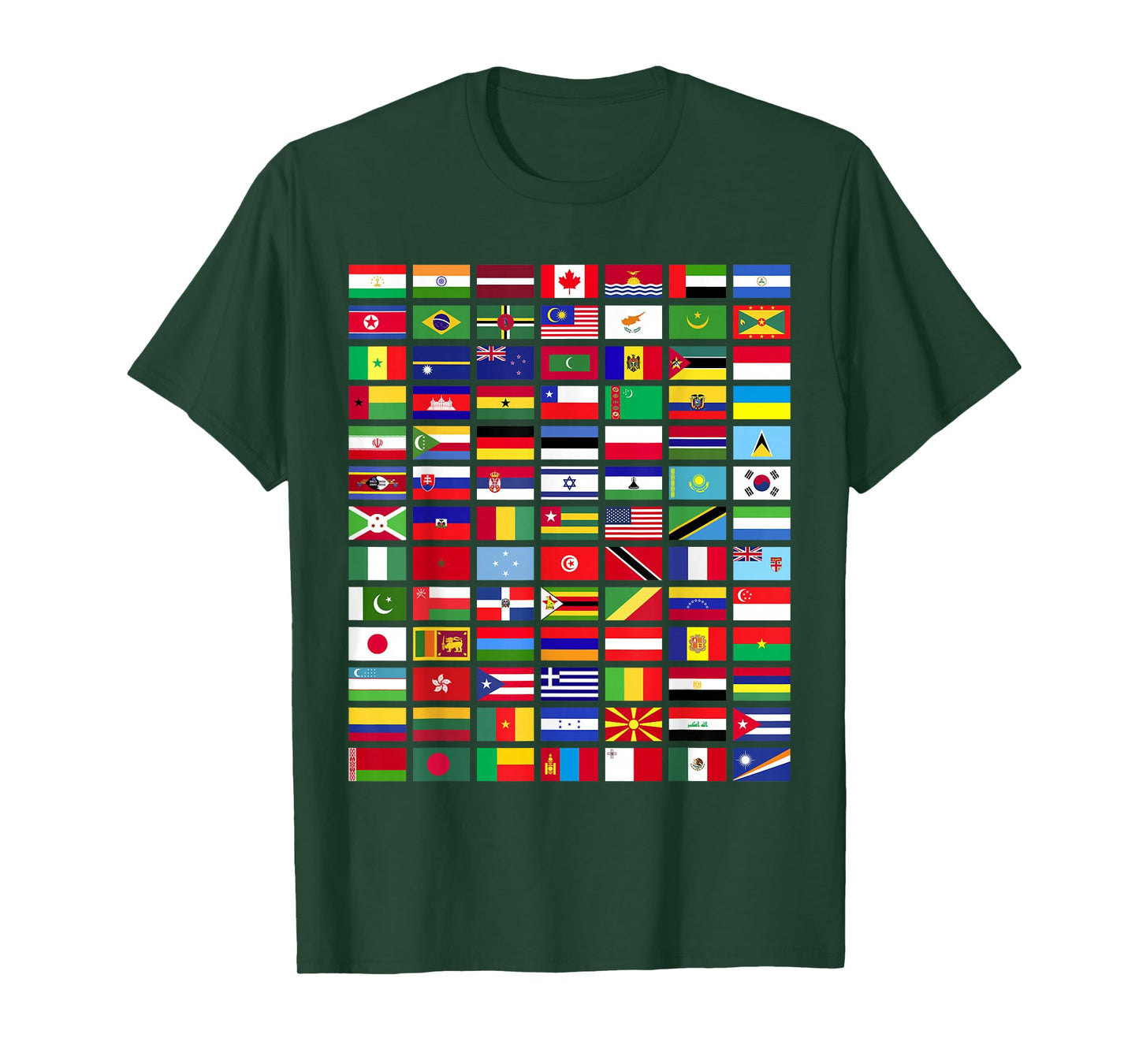 All Countries Flags Of The World 287 Flag International T-Shirt