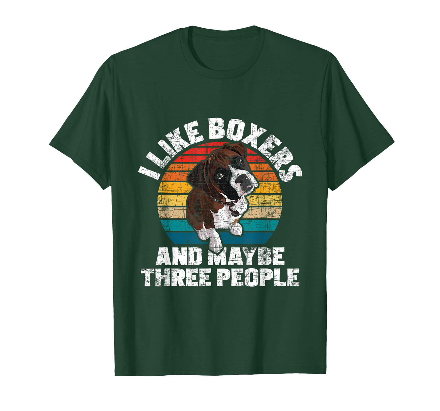 I Like Boxers And Maybe 3 People - Boxer Dog Puppy Trainer T-Shirt for Men Women Girls Kids