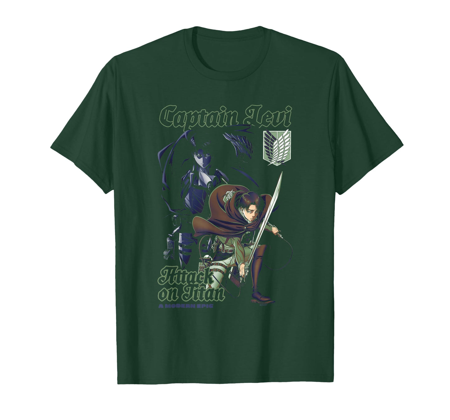 Attack on Titan A Modern Epic Captain Levi Collage Anime T-Shirt