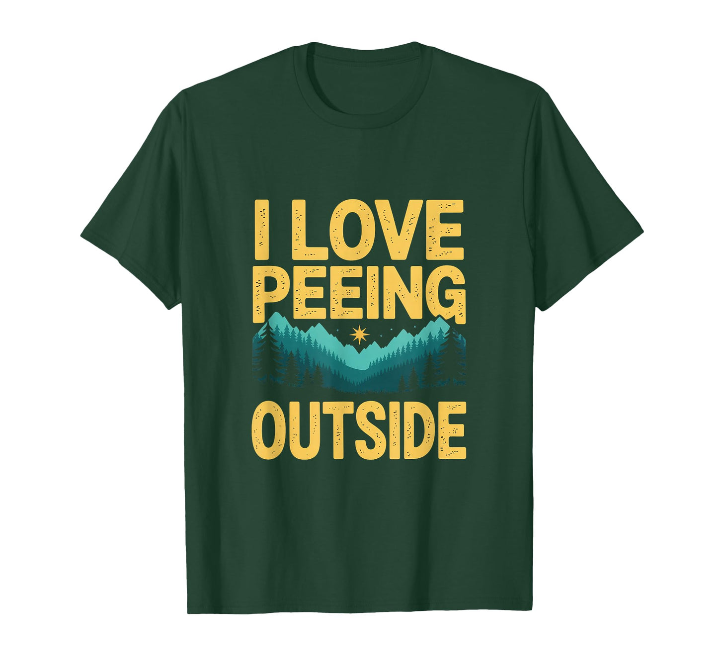 Camping I Love Peeing Outside Funny Adventure T-Shirt
