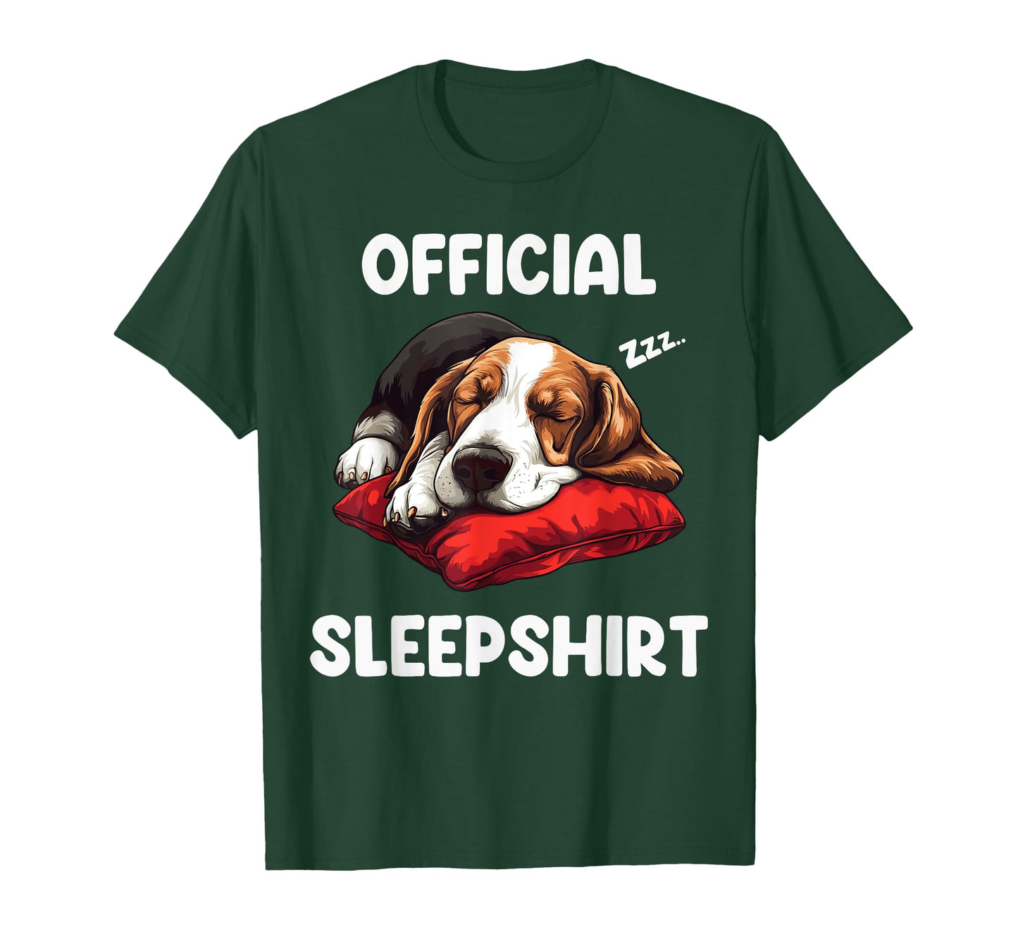 Official Basset Hound Sleepshirt Dog Lover Pajama Sleepwear T-Shirt for Men Women Kids