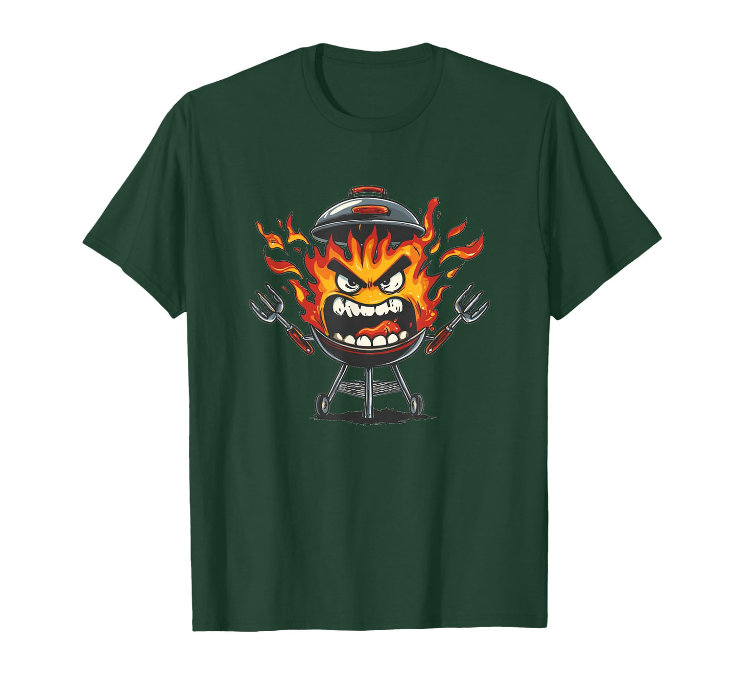 Great BBQ Graphic with Fire and Flames Costume T-Shirt