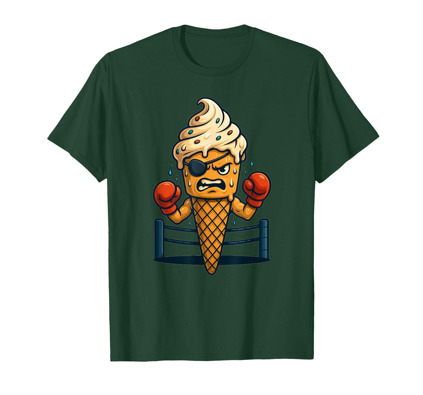 Funny Boxing Ice Cream Costume for Vacation T-Shirt