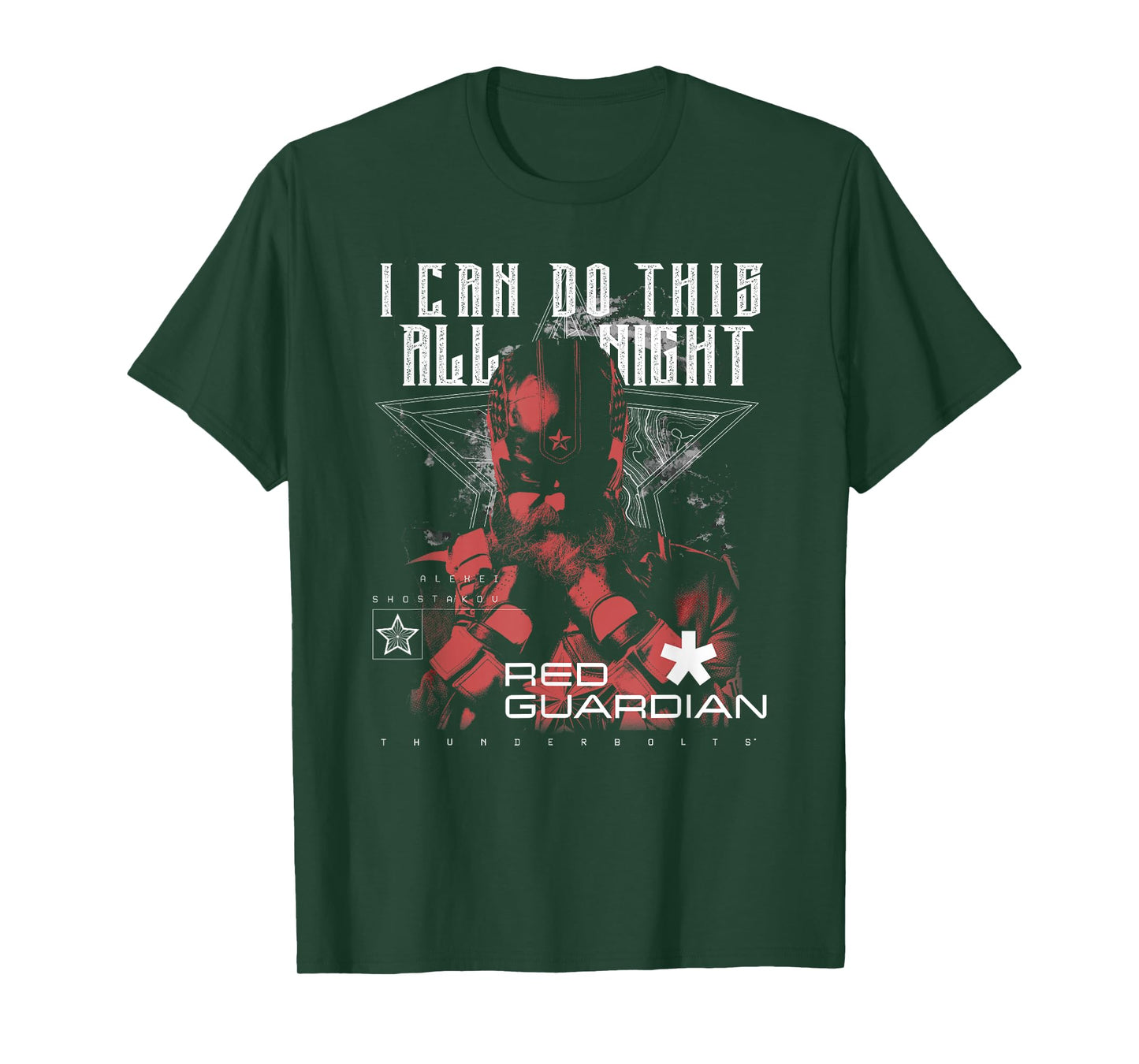 Marvel Thunderbolts I Can Do This All Night Red Guardian T-Shirt