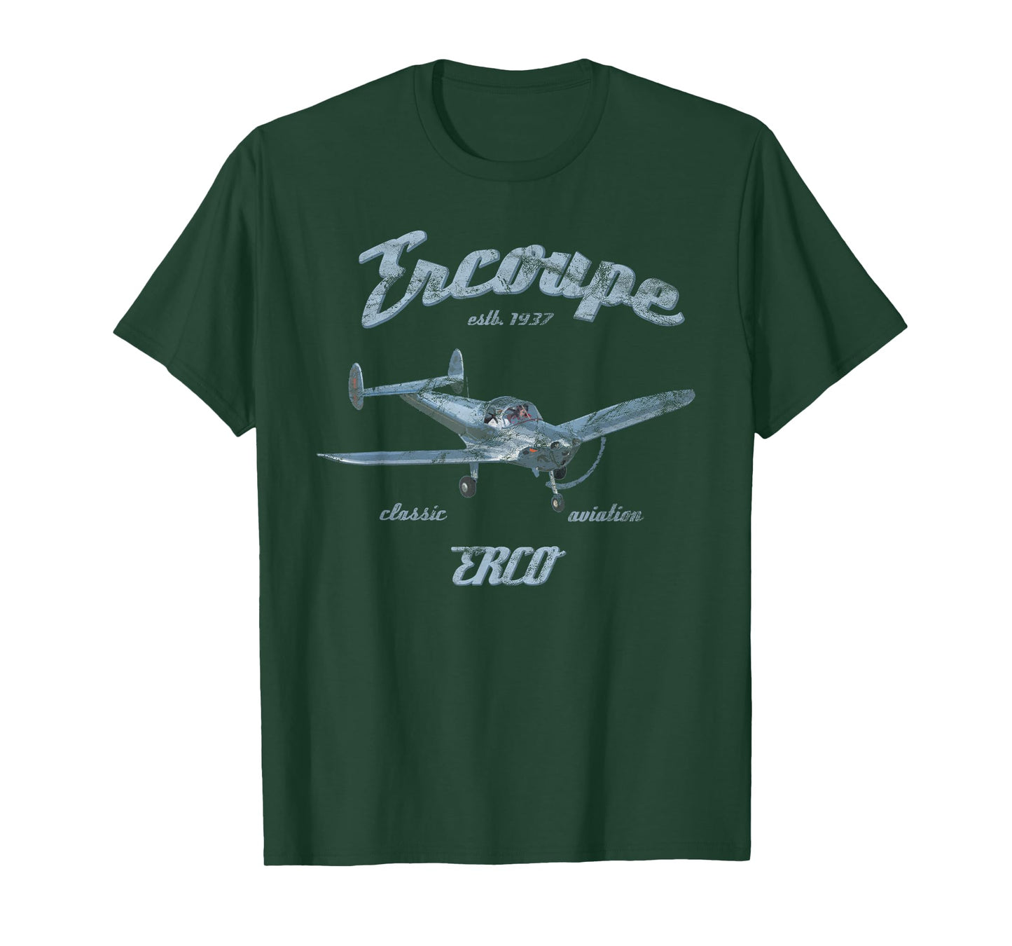Ercoupe Airplane Classic Aviation Pilot Vintage T-Shirt