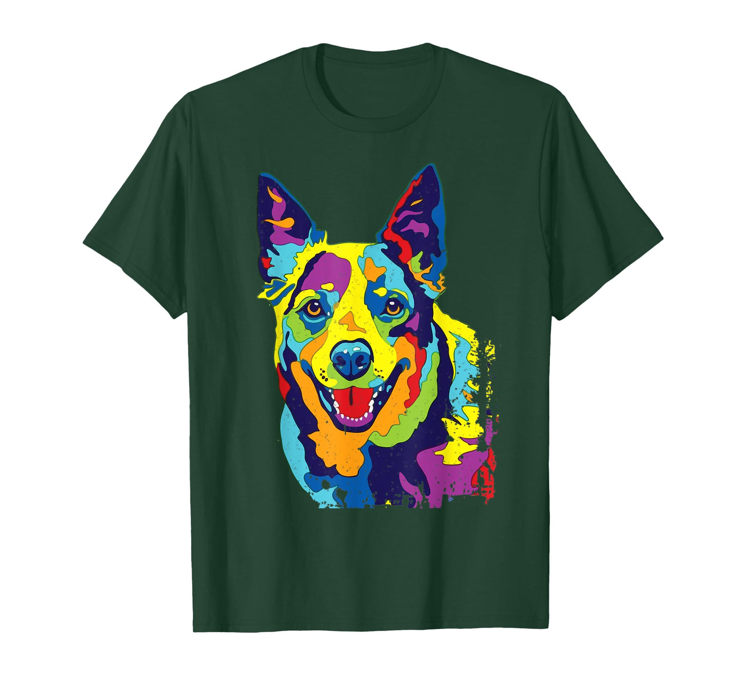 Cattle Dog Shirt Funny Australian Cattle Dog Pop-Art Shirt T-Shirt for Men Women Girls Kids