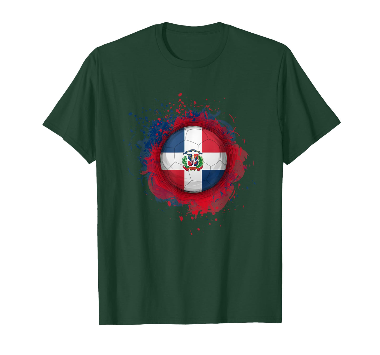 Proud Heritage Dominican Republic Flag Soccer Ball T-Shirt
