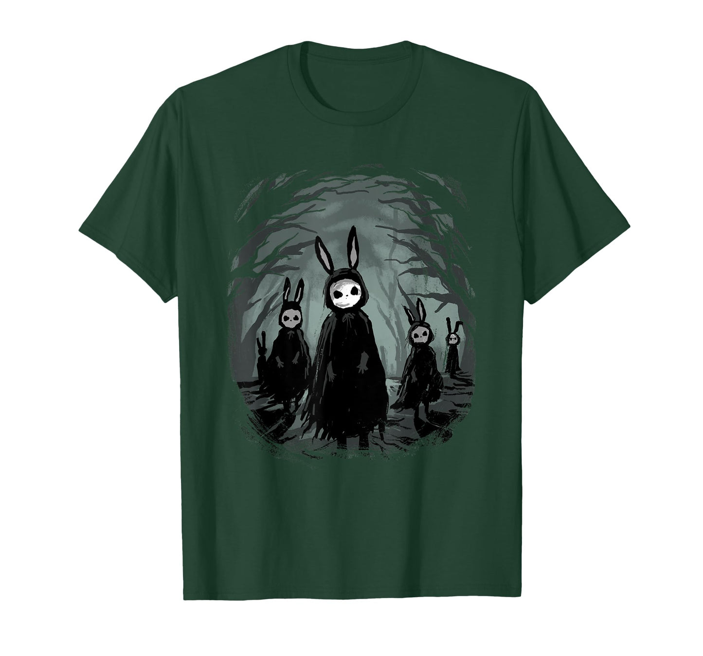 Gothic Shirt Creepy Bunny Goth Rabbit Evil Bunnies Weirdcore T-Shirt