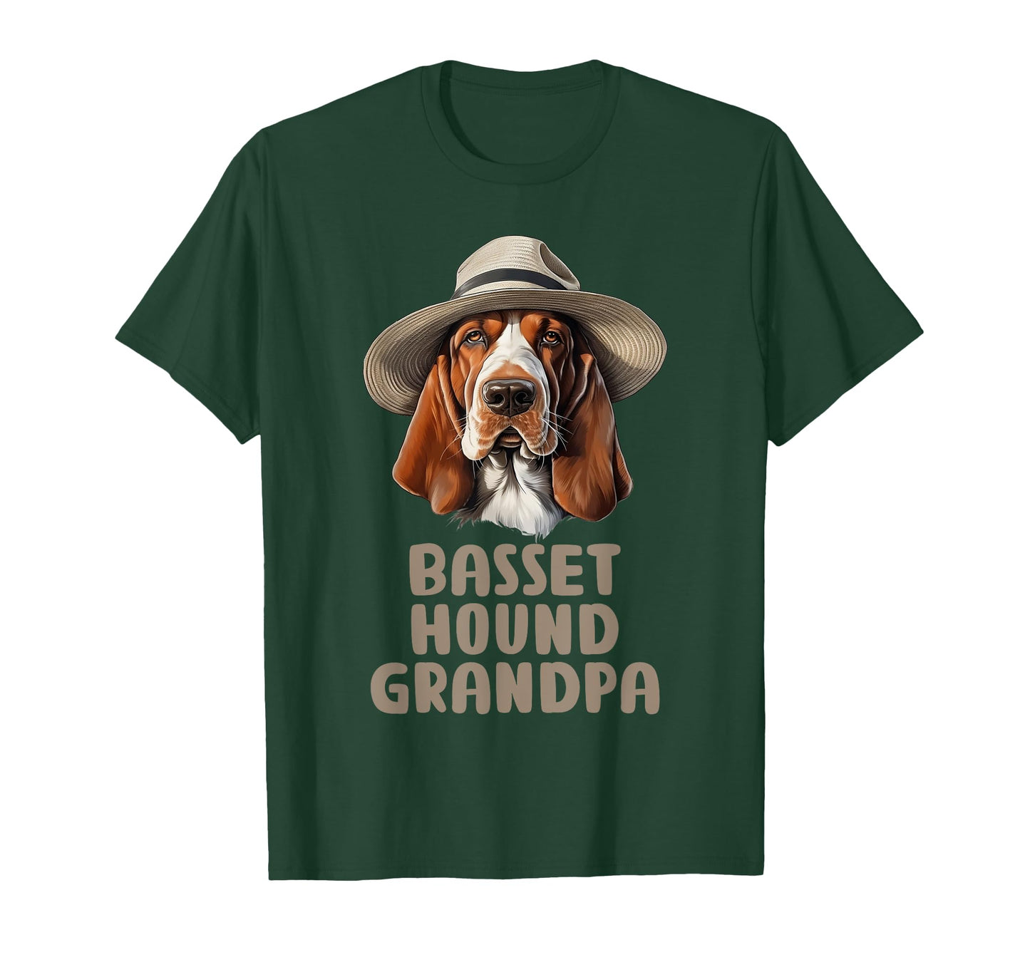 Basset Hound Grandpa Dog Lover Gift Funny Basset Hound Owner T-Shirt