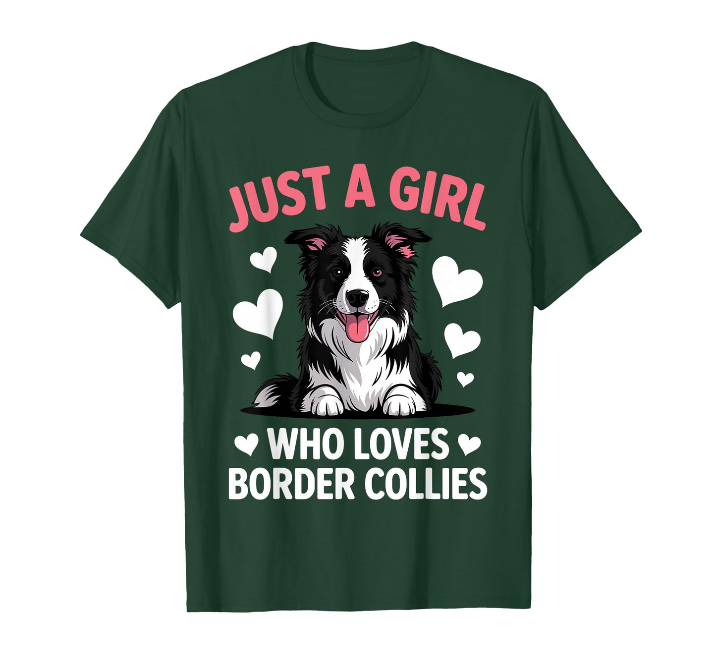 Border Collie Design for Women Girls Mom Border Collie Lover T-Shirt