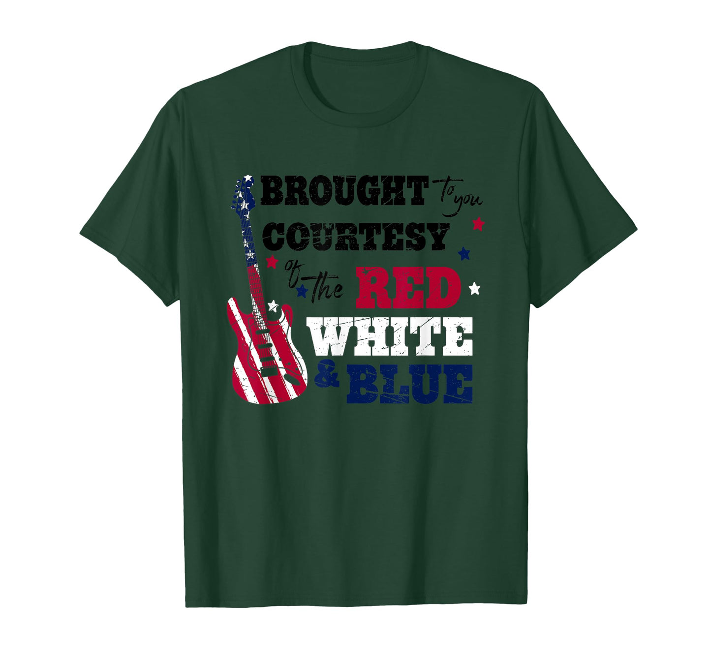 Courtesy Of The Red White And Blue, Western Country Music T-Shirt
