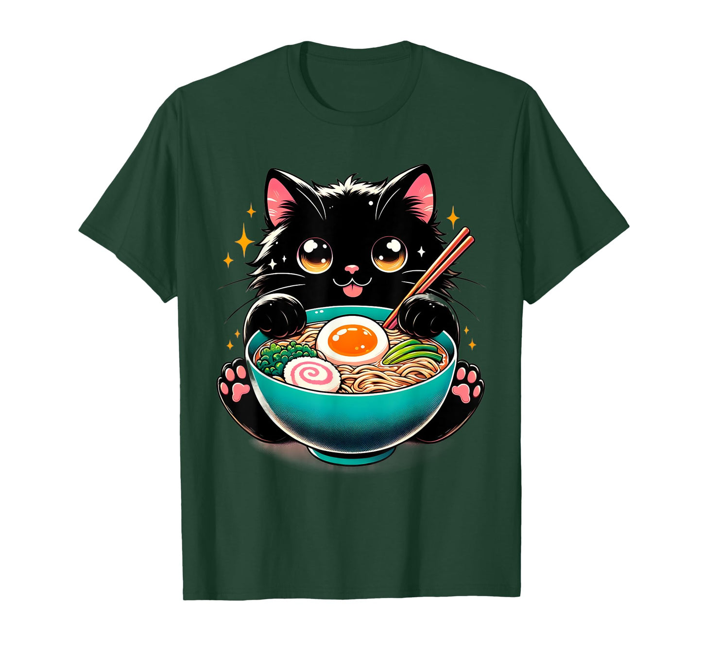 Ramen Cat Kawaii Anime Cat Ramen Lover Sweet T-Shirt