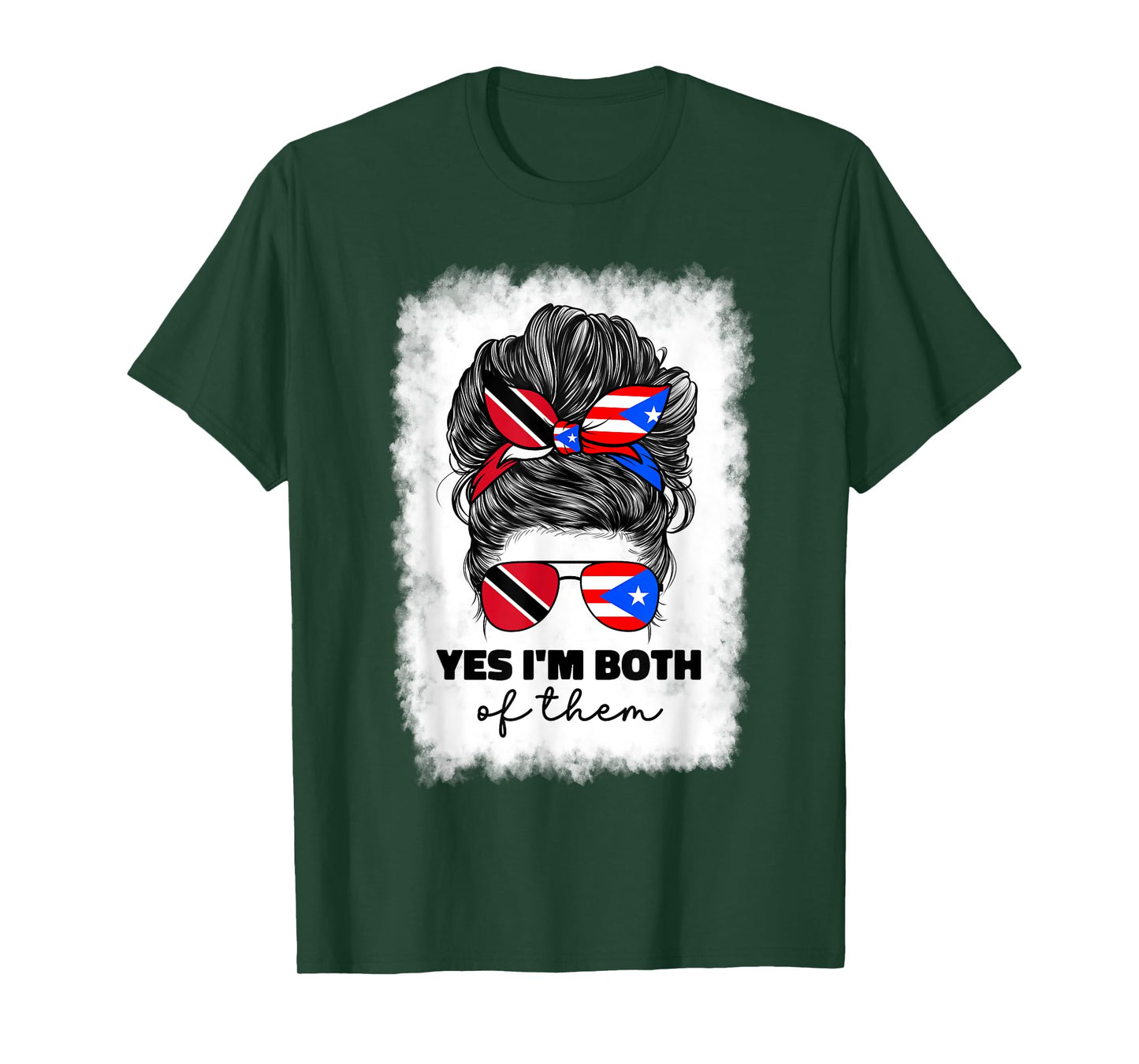 Trinidad And Puerto Rican Rico Flag Trinidadian Girl Women T-Shirt
