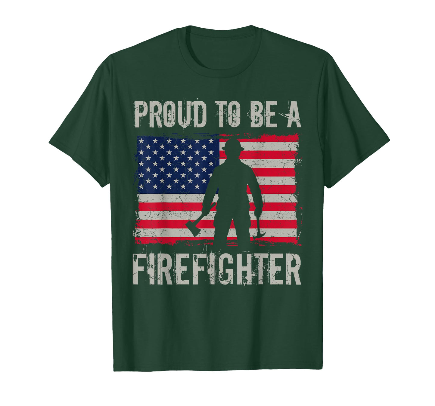 Proud to Be A Firefighter Fire Truck Firemen Fire Rescuer T-Shirt