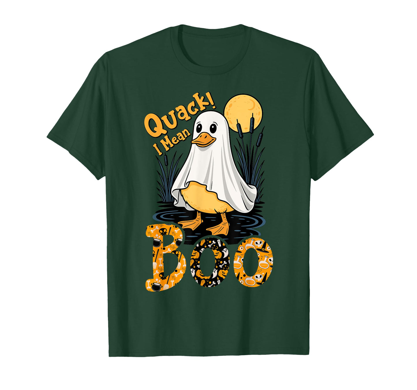 Quack I Mean Boo Duck Trick or Treat Spooky Halloween Party T-Shirt
