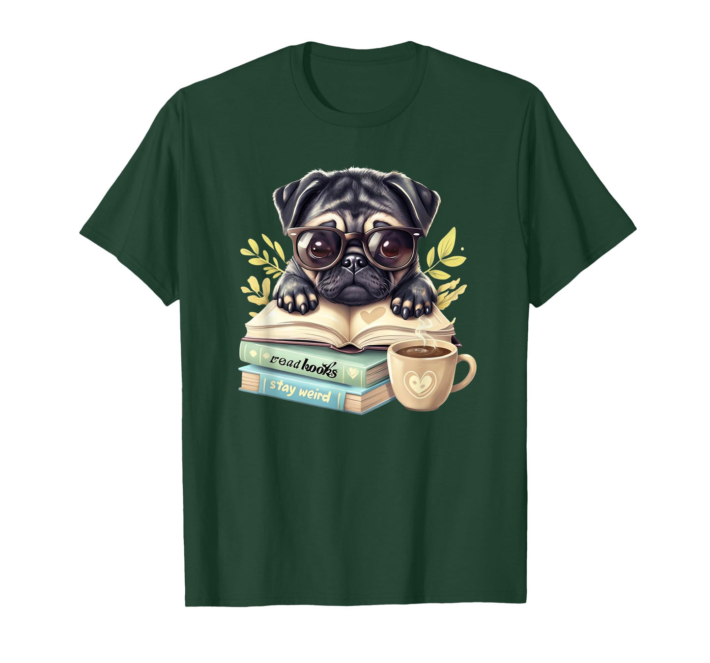 Funny Pug Art For Men Women Kids Animals Dog Lover T-Shirt