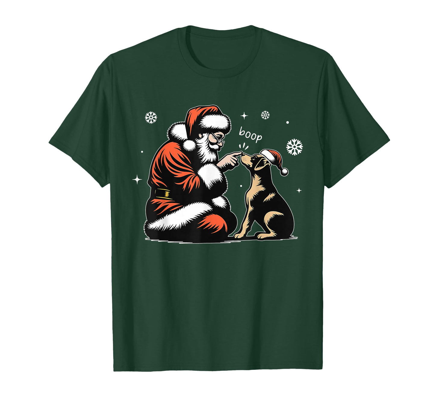Santa Claus Boop Dog Christmas Pet Owner Xmas Dog Pajamas T-Shirt