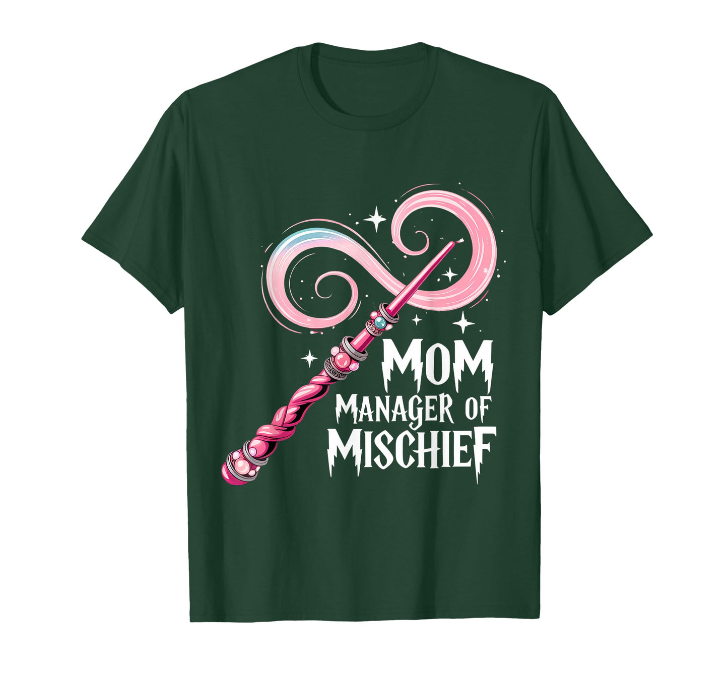 Funny Women Magical Mom Manager of Mischief halloween T-Shirt