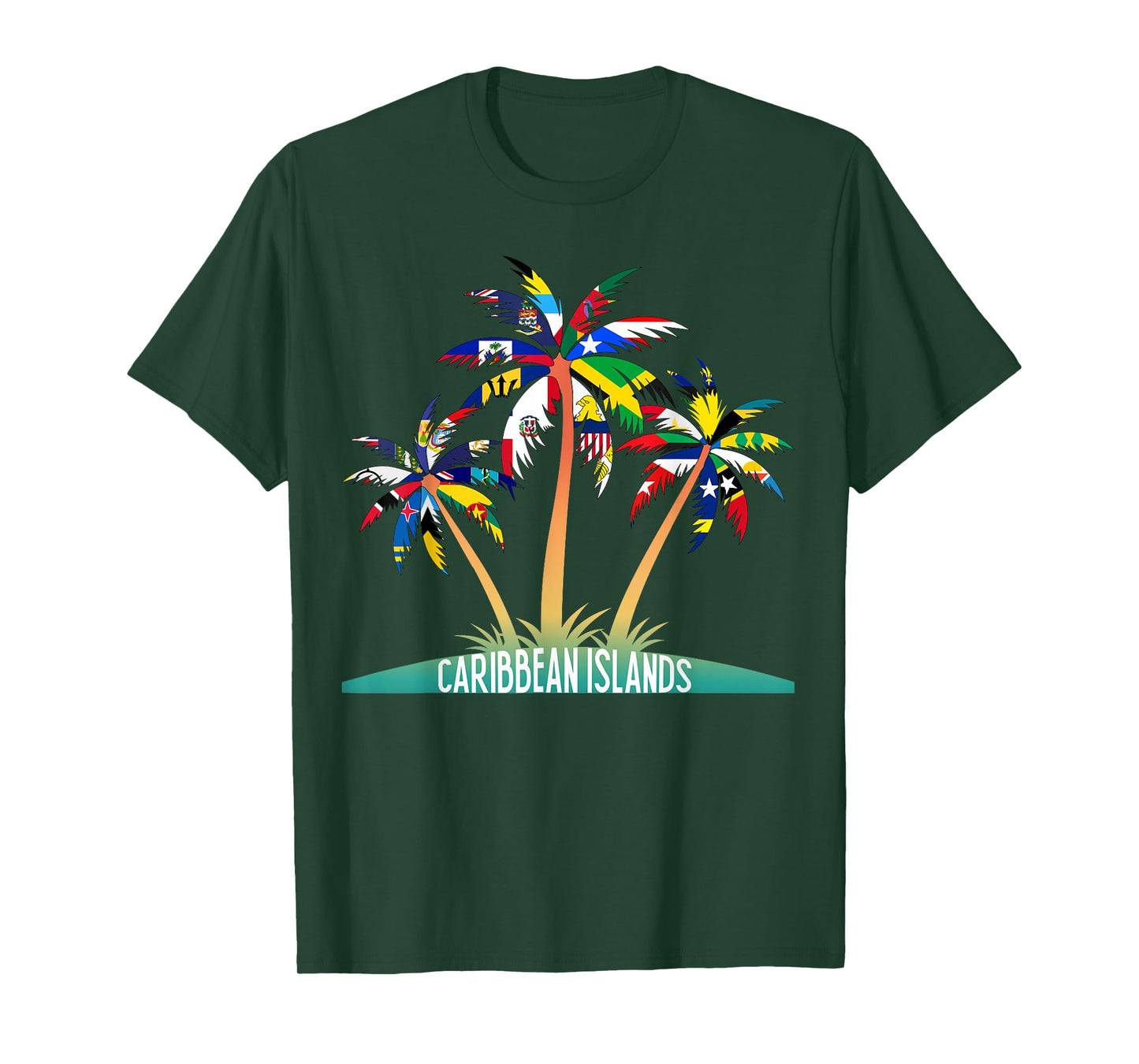 Caribbean Islands Flags, West Indies Flags T-Shirt