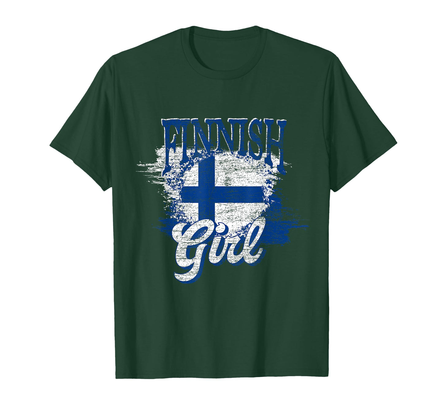 Finnish Girl Scandinavia Finnish Flag Finland T-Shirt