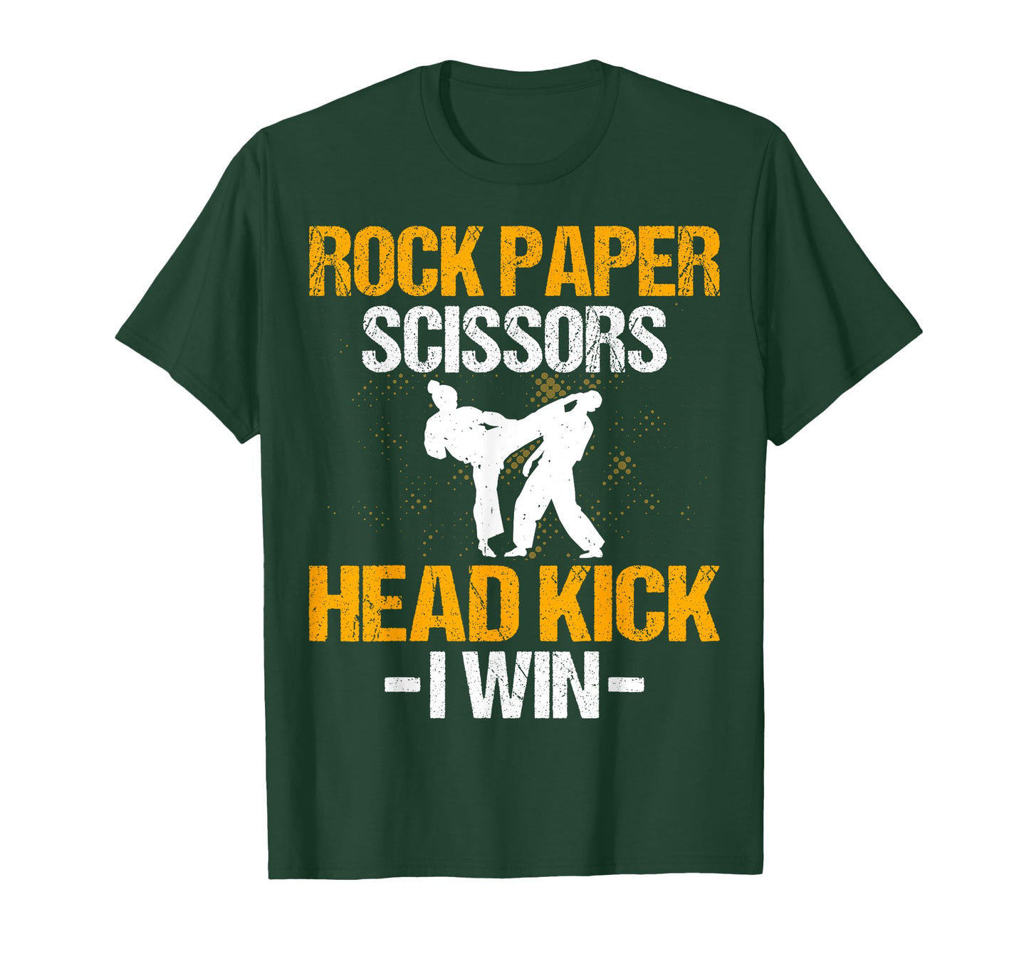 Rock Paper Scissors Headkick I Win - Martial Arts Taekwondo T-Shirt