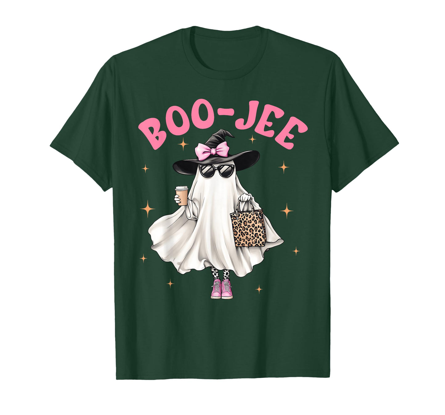 Spooky Season Cute Ghost Funny Halloween Boujee Boo-Jee T-Shirt