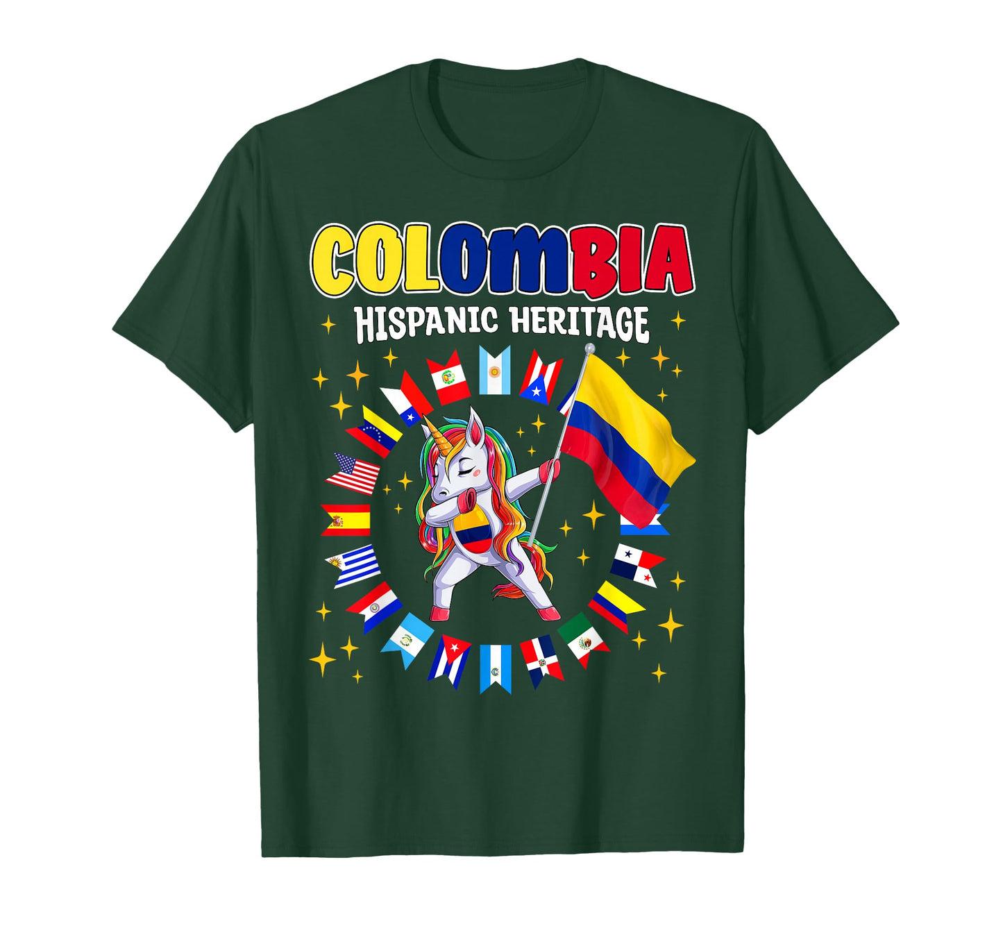 Hispanic Heritage Month Colombia kids boys girls toddlers T-Shirt
