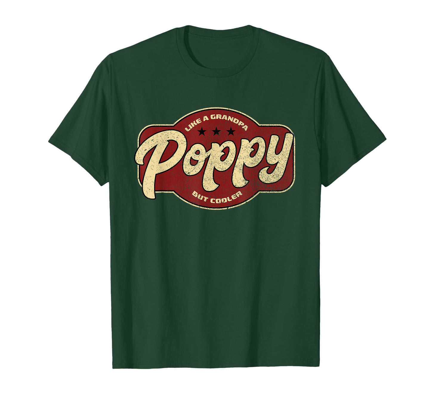 Vintage Poppy Like a Grandpa but Cooler - Poppy Grandpa T-Shirt