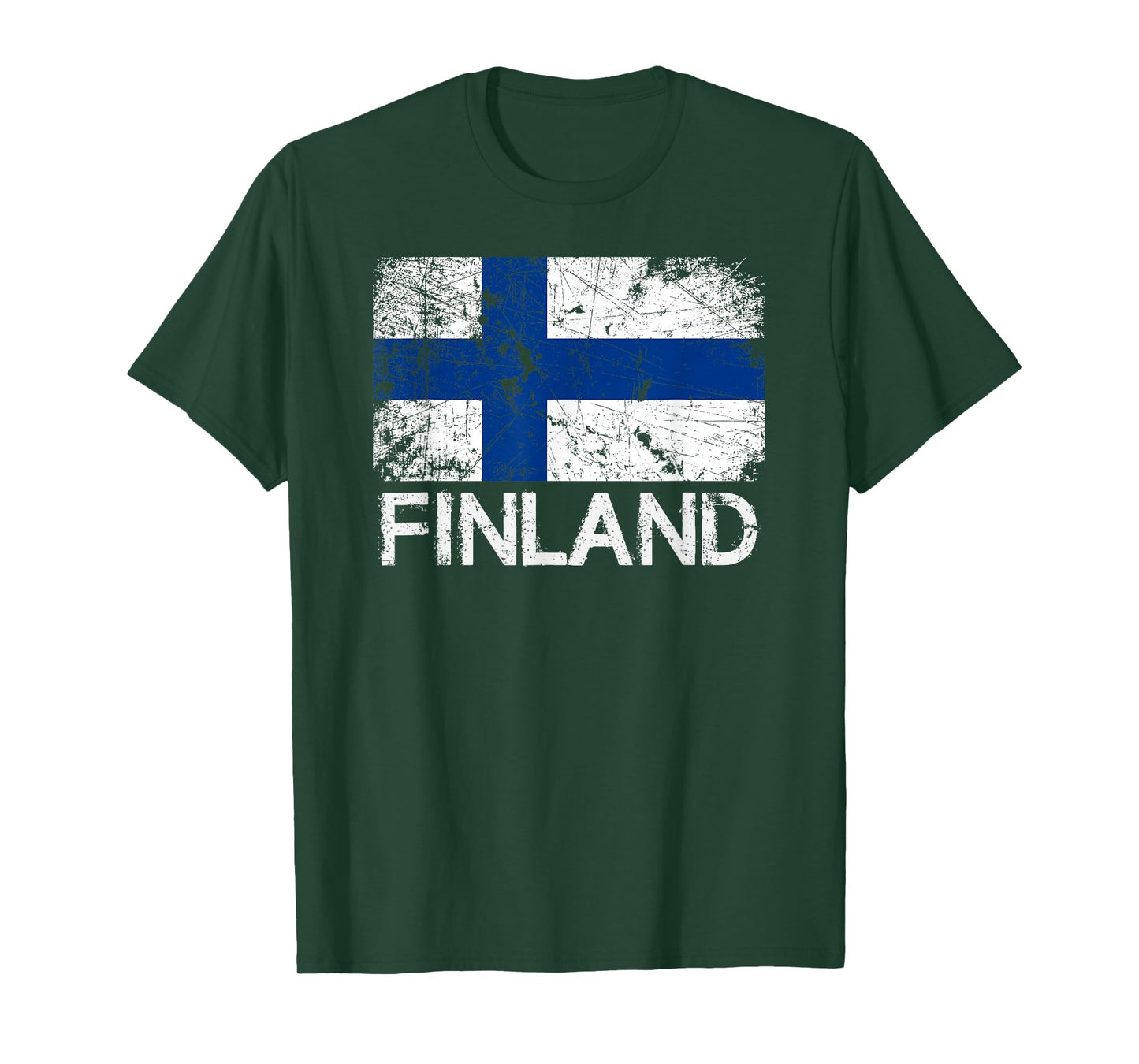 Finnish Flag T-Shirt | Vintage Made In Finland Gift T-Shirt