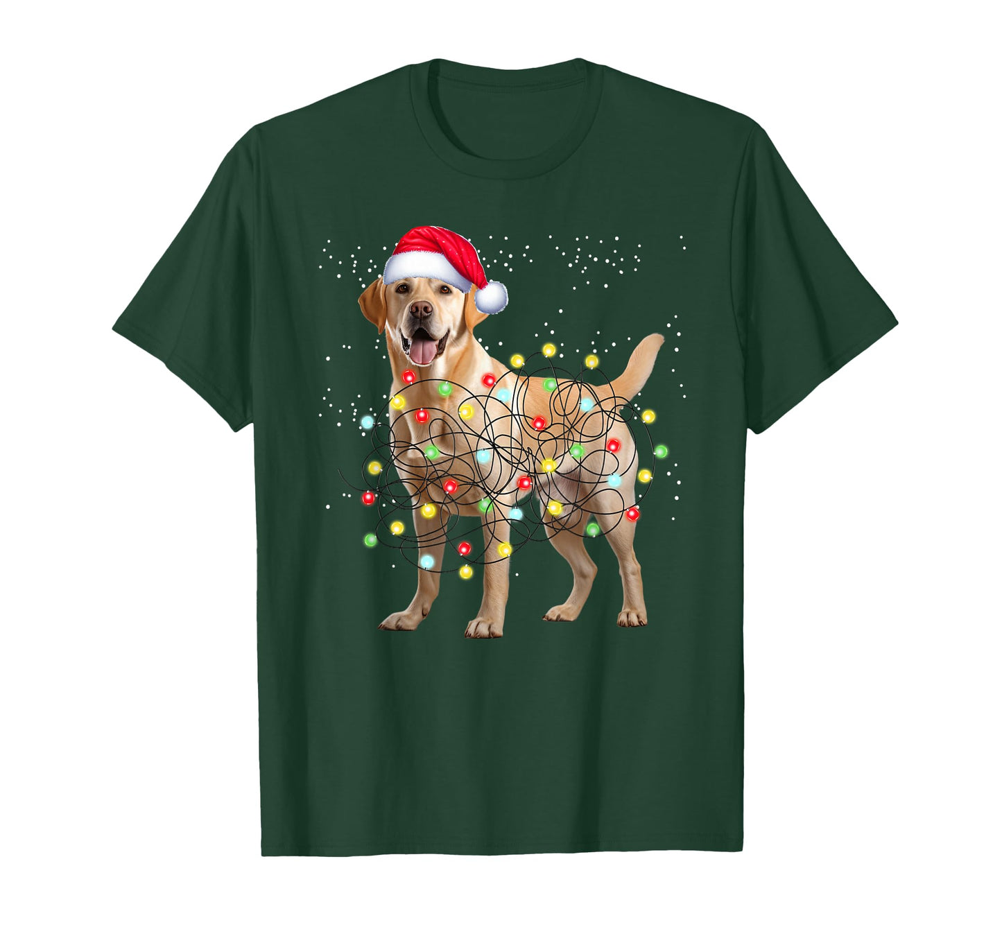 Labrador Retriever Dog Tree Christmas Sweater Xmas Pet T-Shirt