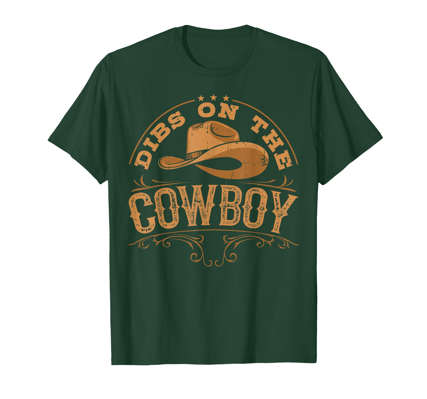 Dibs On The Cowboy Rodeo Ranch Girlfriend Wife Lipstick T-Shirt