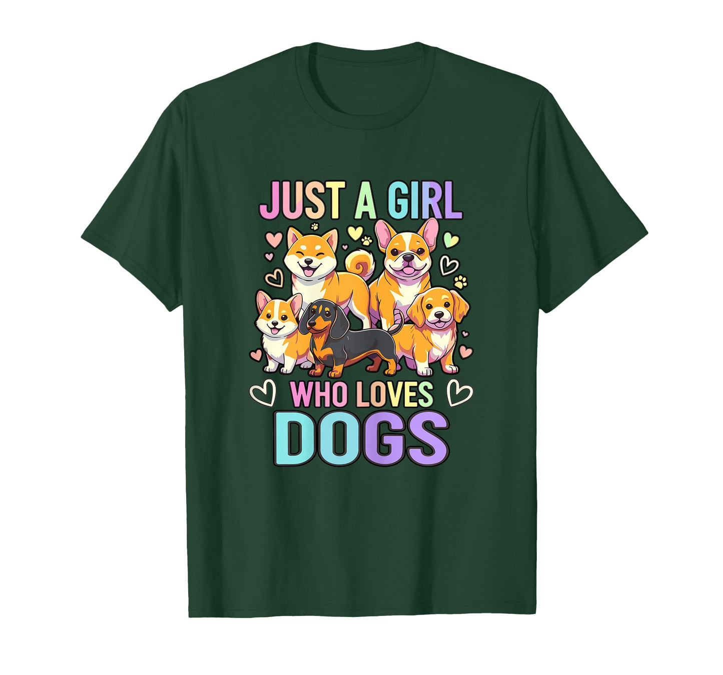Puppy Dog Lover Just A Girl Who Loves Dogs T-Shirt