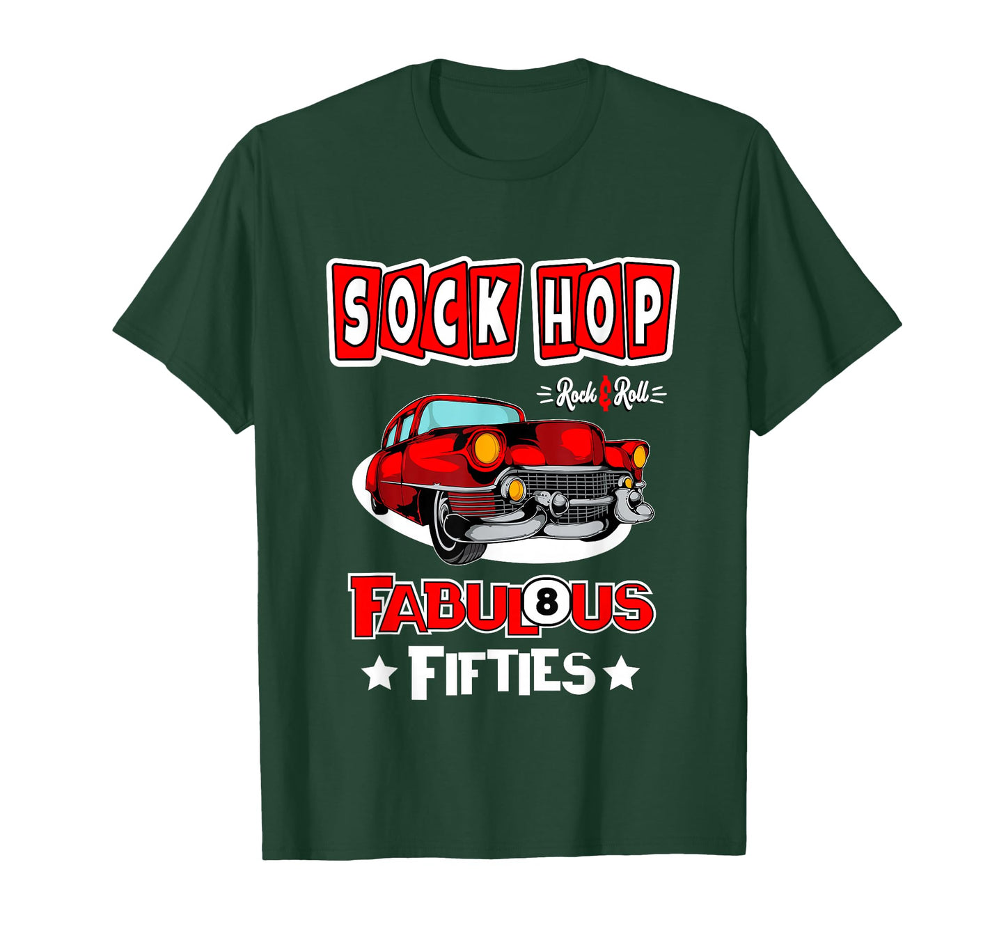 1950s Sock Hop Dance Vintage 50s Costume Rockabilly Party T-Shirt