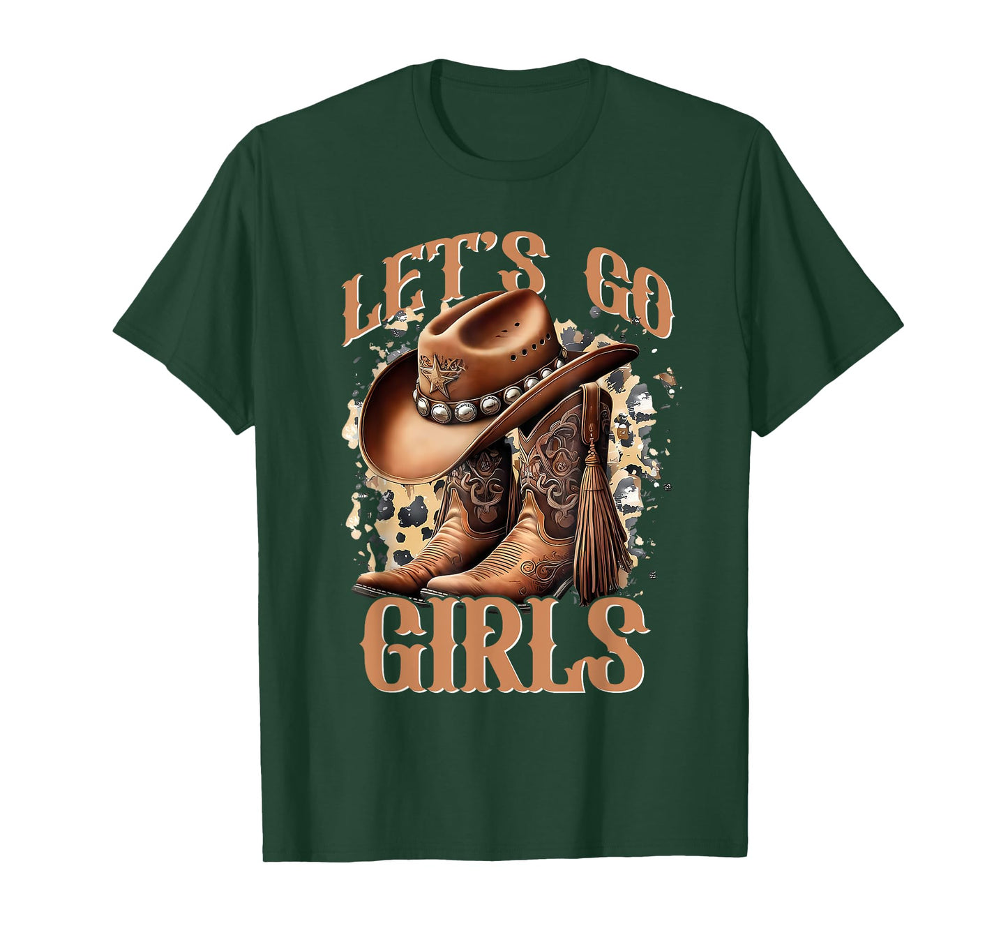 Let's Go Girls Shirt Cowgirl Boot Western Country Southern T-Shirt