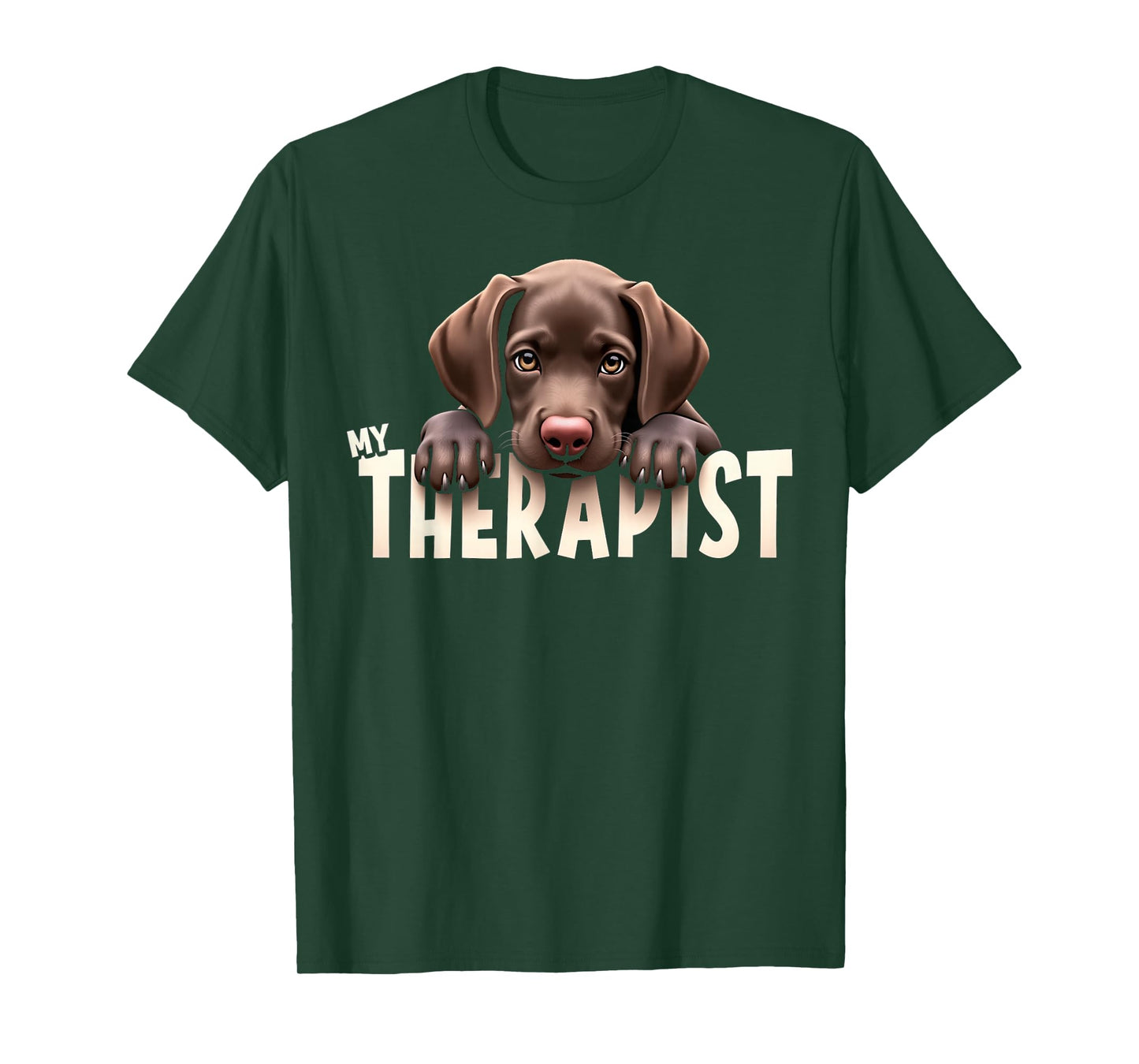 Funny GSP Puppy My Therapist German Shorthaired Pointer Dog T-Shirt
