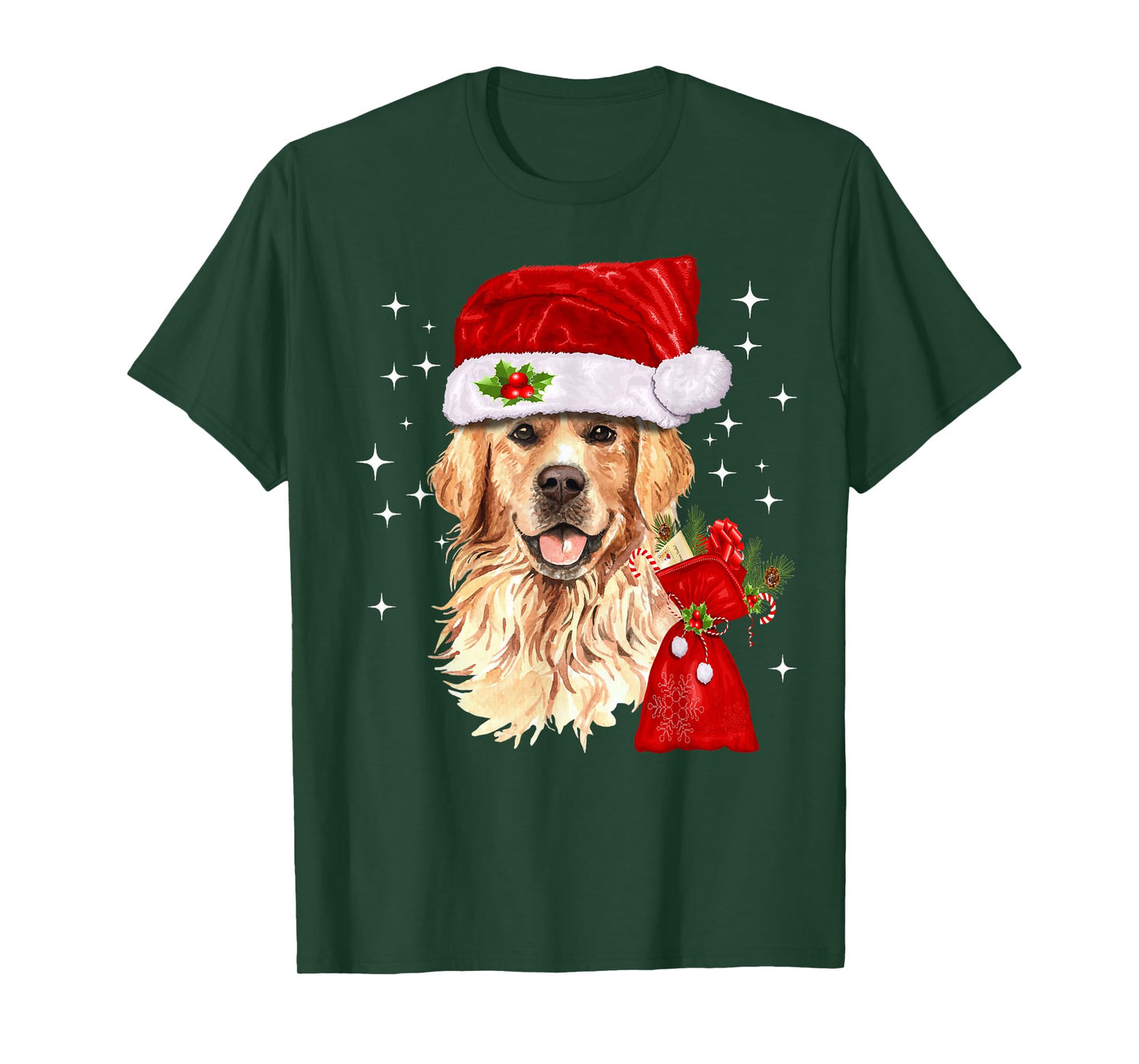 Golden Retriever Christmas Dog Lover T-Shirt